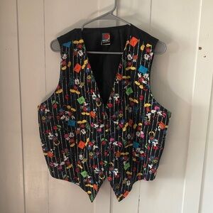 Disney Colorful Character Patterned Fabric vest size 18w